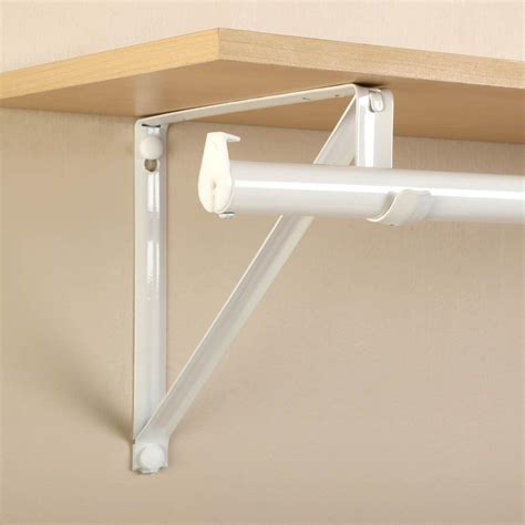 closet rod bracket metal|wardrobe hanging rod bracket.